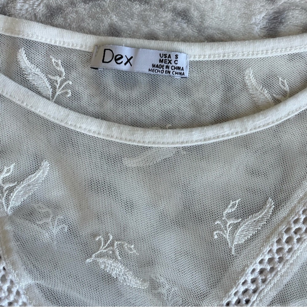Dex short sleeve‎ top blouse small - Picture 2 of 5